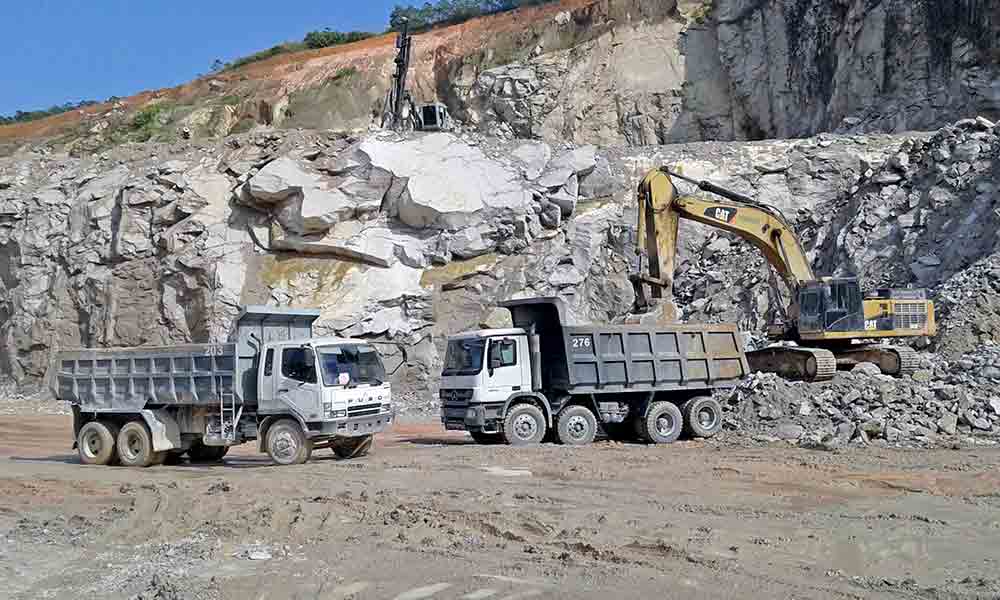 FUSO truck in quarry-AsiaPhotoStock