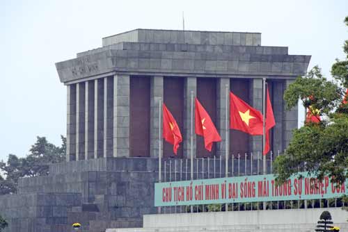 flags ho chi minh maus-AsiaPhotoStock