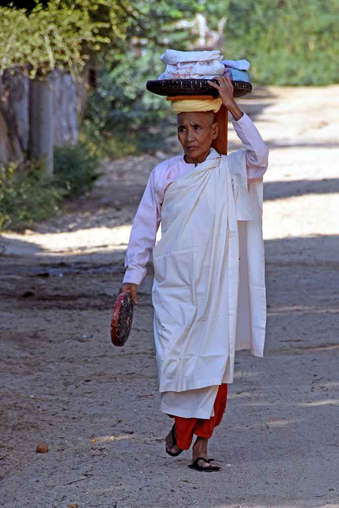 nun in bagan village-AsiaPhotoStock