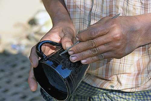 lacquer carving bagan-AsiaPhotoStock