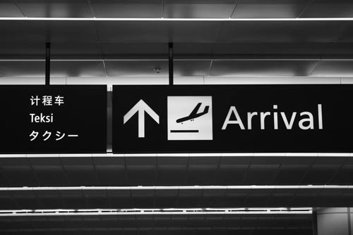 arrival sign-AsiaPhotoStock