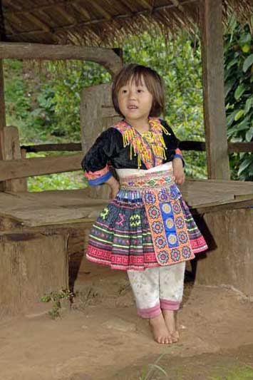 hmong village girl-AsiaPhotoStock
