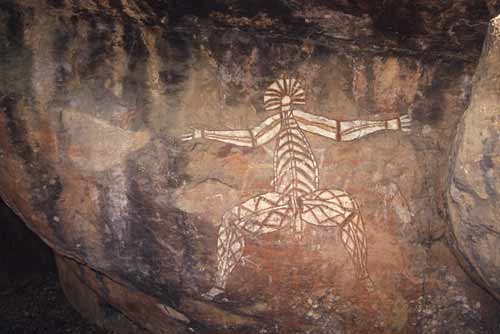 aborigine rock man-AsiaPhotoStock