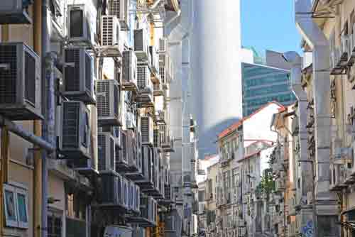 aircon street-AsiaPhotoStock