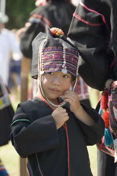 akha boy with hat-AsiaPhotoStock