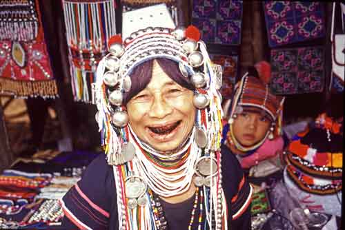 akha mother in village-AsiaPhotoStock