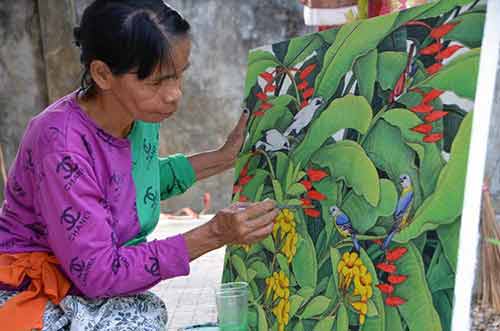 balinese artist painting-AsiaPhotoStock