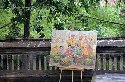 balinese art temple grounds-AsiaPhotoStock