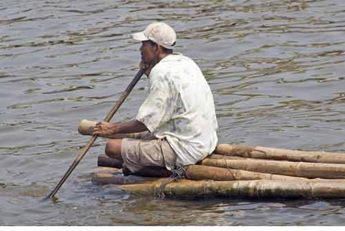 bamboo boat-AsiaPhotoStock