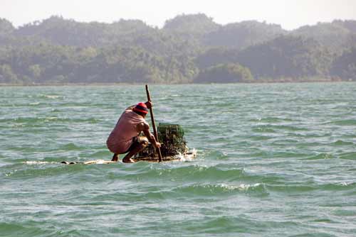 raft of bamboo-AsiaPhotoStock