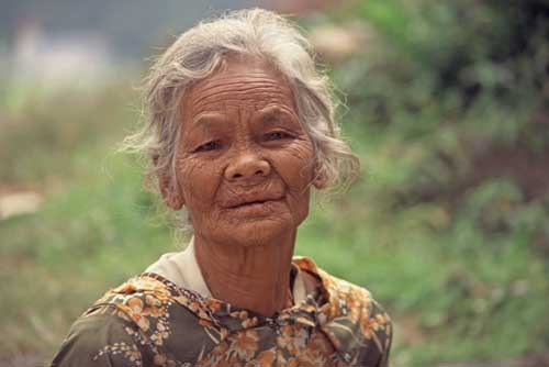 indonesian old lady-AsiaPhotoStock