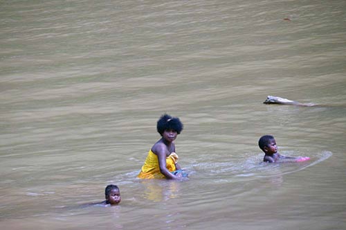 bathing in river-AsiaPhotoStock