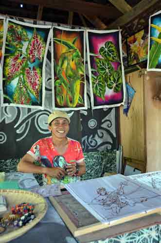 batik at craft fair-AsiaPhotoStock