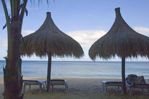 two thatched chairs-AsiaPhotoStock