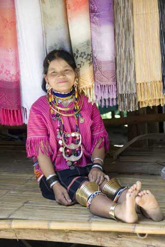 lahu lady sitting-AsiaPhotoStock