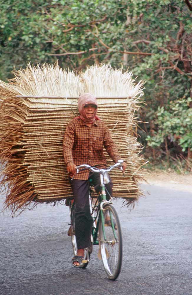 cyclist with load-AsiaPhotoStock