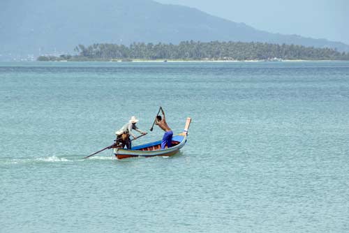 boat with fishermen-AsiaPhotoStock