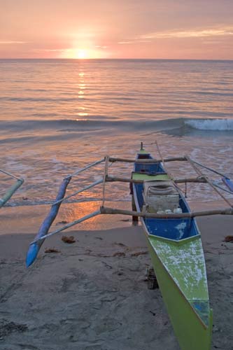 sunset bauang boats-AsiaPhotoStock