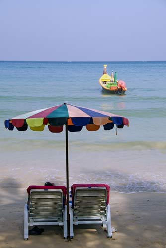 boat and umbrella-AsiaPhotoStock