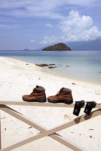 boots on balcony-AsiaPhotoStock