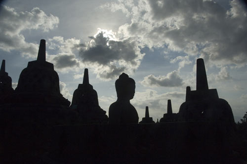 borobudur silhouette-AsiaPhotoStock