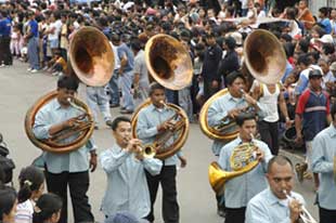brass band playing-AsiaPhotoStock