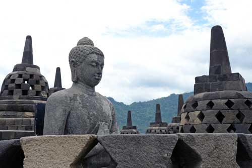 buddha image at borobud-AsiaPhotoStock