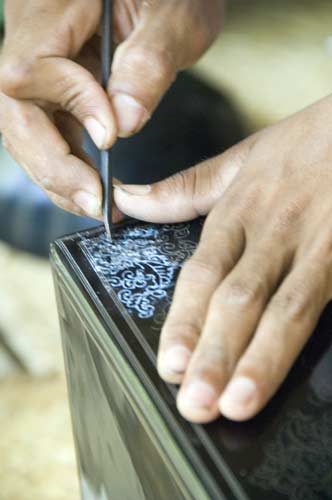 carving lacquer-AsiaPhotoStock