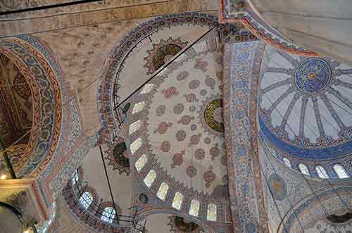 ceiling mosque blue-AsiaPhotoStock