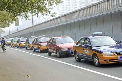chinese taxis-AsiaPhotoStock