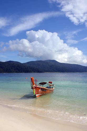 clouds and boat thailand-AsiaPhotoStock