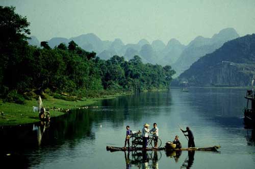Li river crossing-AsiaPhotoStock