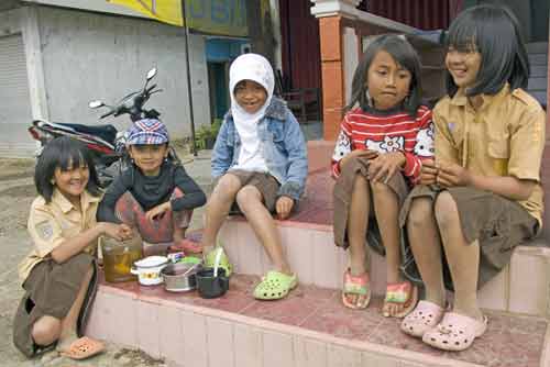 dieng children-AsiaPhotoStock