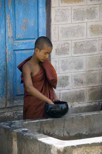 dish washing monk-AsiaPhotoStock