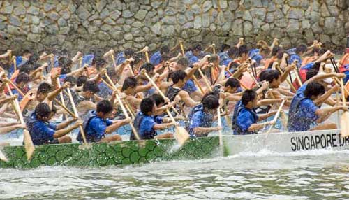 dragon boat action-AsiaPhotoStock