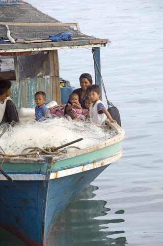 fishing boat and nets-AsiaPhotoStock