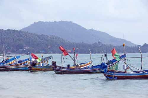 fishing boats at anchor-AsiaPhotoStock