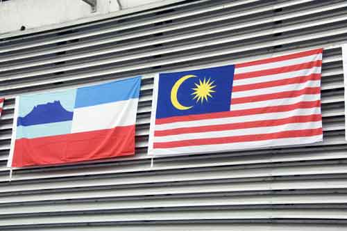 malaysia and sabah flags-AsiaPhotoStock
