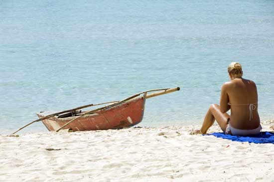 alone on a beach-AsiaPhotoStock