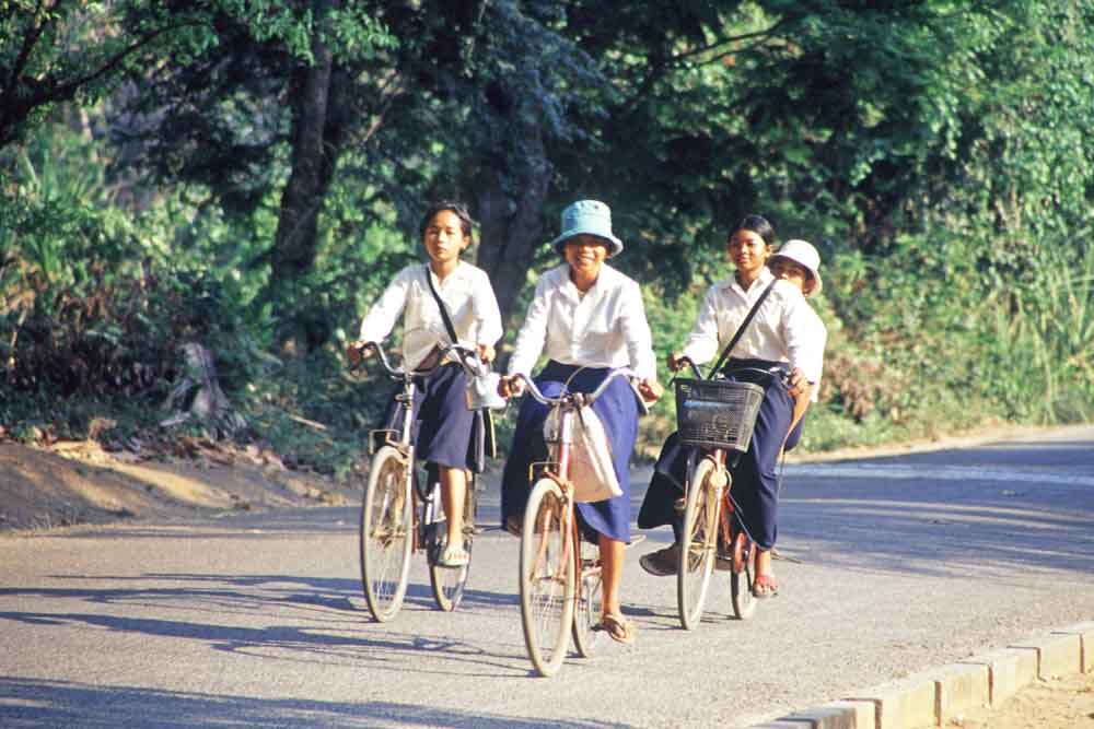 girls on bikes-AsiaPhotoStock