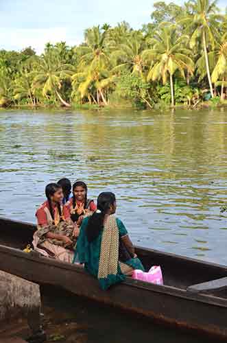 girls boat kerala-AsiaPhotoStock