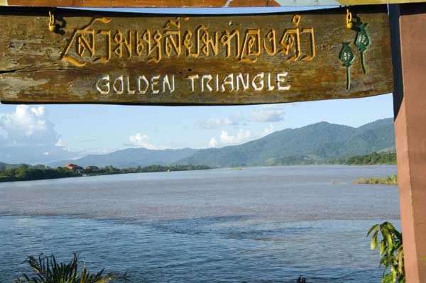 golden triangle sign-AsiaPhotoStock