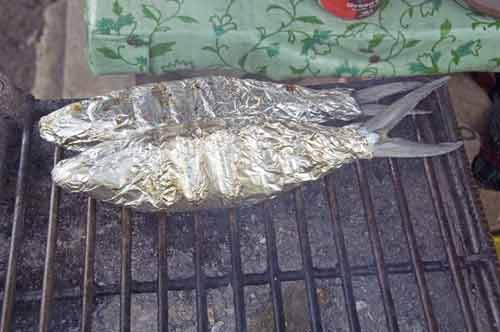 grilled fish in foil-AsiaPhotoStock