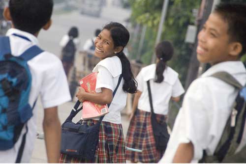 happy school girl-AsiaPhotoStock