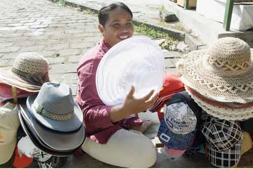 hats for sale borobudur-AsiaPhotoStock