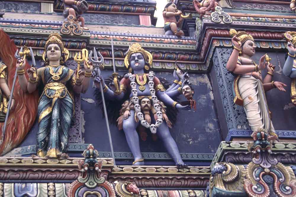 hindu temple skulls-AsiaPhotoStock