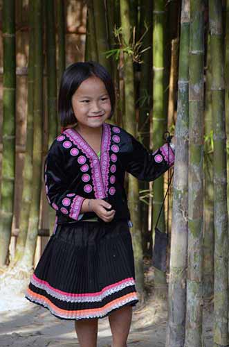 hmong girl playing-AsiaPhotoStock