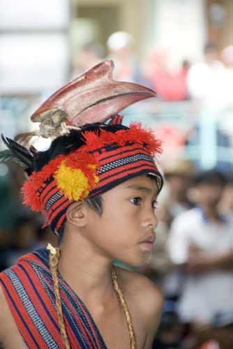 hornbill hat on ifugao-AsiaPhotoStock