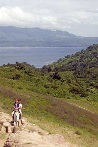 horse up taal volcano-AsiaPhotoStock