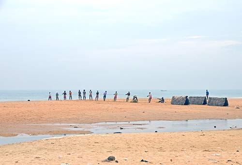 lined up fishermen-AsiaPhotoStock